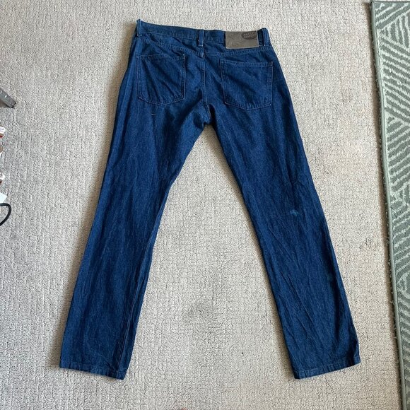 Naked & Famous Men’s Skinny Guy Jeans Sz 33x32 Dungaree Selvedge Blue Denim - Picture 12 of 16